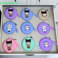 AUGUSTINE Silicone Coin Purse, Cartoon Zipper Nezha 2 Earphone Bag, Creative Lipstick Storage Anime 