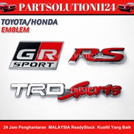 TRD SPORTS EMBLEM STEEL TOYOTA/TRD/SPORTS/GR