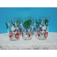 1970s Vintage Colorful circle patterned glasses Old antique Colorful circle patterned glasses