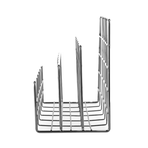 Metal Magazine Organizer Iron Wire Book Holder Rack 3 Compartment Desk Book Magazine Holder for Maga