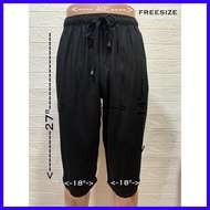 Tokong 3/4 Trendy Urban Bohemian Streetwear Summer Beach Casual  Pants for Men freesize plussize