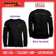 PT Elnusa Petrofin DB Logo T-Shirt Long Sleeve Company Shirt