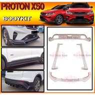 PROTON X50 FULLSET BODYKIT X50 FRONT V-LIP SIDE SKIRT REAR SKIRT DIFFUSER WITHOUT PAINT X50 ABS SKIR