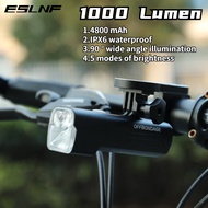 ESLNF 1000 Lumen ไฟส่องสว่างสำหรับจักรยาน Type-C แบบชาร์จไฟไดโอด 4500 mAh ไฟหน้าจักรยาน อุปกรณ์จักรย