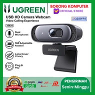 UGREEN Webcam 2K 30fps/1080P 60fps with Privacy Cover Dual Noise Cancellation Microphones Computer L