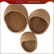 [MagiDeal] Straw Woven Bird Nest For Parrot Parakeet Budgie Cockatiel Cage Breeding