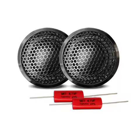 2pcs car audio speaker 25mm ASV silk dome tweeter with Aluminum case 91dB sensitivity 120W speakers 