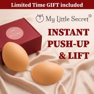 MyLittleSecret Strapless Waterproof Invisible Push Up Silicone Nubra Bra Pelekat Tak Jatuh 聚拢 隐形硅胶胸贴
