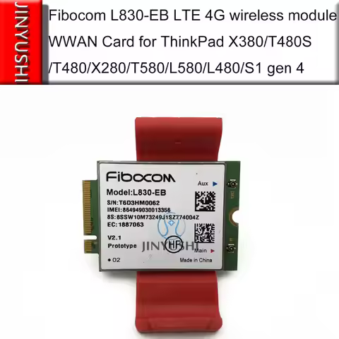 Fibocom L830-EB LTE 4G wireless module/WWAN Card for THINKPAD X380/T480S/T480/X280/T580/L580/L480/S1