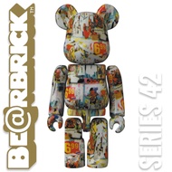 Bearbrick 100% Series 42 Artist - Andy Warhol X Jean-Michel Basquiat