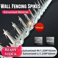 Stainless Steel Anti Climb Fence Barb Size M/Wall Spikes Pagar Anti Pencuri Anti Thief镀锌 / 不锈钢篱笆刺防盗刺