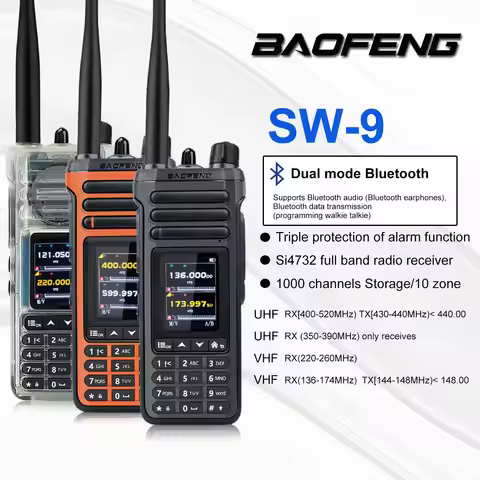 Baofeng SW-9 Si4732 Shortwave Radio Module FM AM SSB Amateur Radio VHF UHF full Band LSB USB CW Air 