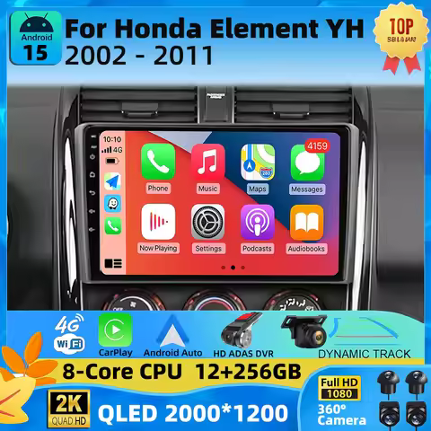 For Honda Element YH 2002 - 2011 Android 15 Car Radio Multimedia Player GPS Navigation Stereo NO 2Di