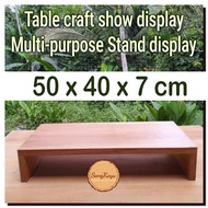 SangKayu Multipurpose Table Stand Display 50x40x7 cm Table Craft Succulent Table