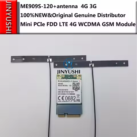 ME909S-120+2PCS 19CM 4G strong signal antenna 100% NEW&Original Mini PCIe FDD LTE 4G WCDMA GSM Suppo