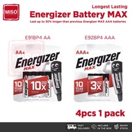 Energizer E91BP4 AA E92BP4 AAA Original Batteries Battery Long Lasting for Toys Remote Keyboard Mous