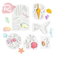[SUPER CHEAP ️] – Silicone mold - Set of 6 oceans - Set of 2 - Birthday cake decoration