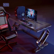 Gaming Table Simple Computer Table Double Tempered Glass Carbon Fiber Texture Gaming Table Hewenjie1