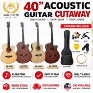 AK-220C 230C 40 Inch AK Guitar Acoustic Guitar Spruce Top / Mahogany Side Back + Gitar Akustik