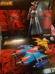 全新 行版 超合金魂 Gx-76 巨靈神 連 GX-76X2 GRENDIZER D.C. DRILL SPAZER & MARINE SPAZER SET 一套2盒