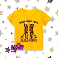 KIDS TSHIRT TEE YOUTUBERS NIGHTMARE TUNG TUNG TUNG TUNG SAHUR AGE 3 4 5 6 7 8 9 10 11 12 NEWEST 002