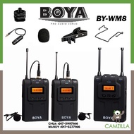 BOYA BY-WM8 UHF Dual-Channel Wireless Lavalier Microphone System