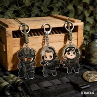 Delta Force Game Chibi Mica Acrylic keychain transparent character model hanging accessories bag han