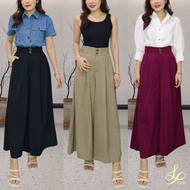 LX FASHOIN 26435 (SMLXL) Women Hight Waist Wide leg Pants Elastic Back Waist Office Wear Causal Wear