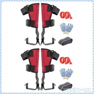 [BaosityMY] High Altitude Tree Climbing Spike Pedal Foot with Ankle Strap Stainless Steel Picking Tr