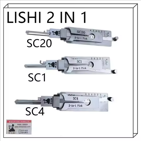 2026 NEW LISHI 2 IN 1 LOCKSMITH TOOL SC1-L SC1 SC20 SC4-L FOR for Schlage