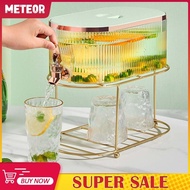 [meteorMY] Drink Dispenser Stand Basket, Glass Drink Dispenser, Metal Dispenser Stand,