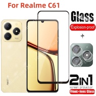 2in1 For Realme C61 2024 Screen Protector Film Transparent Phone Screen Protector For Realme C61 4G 