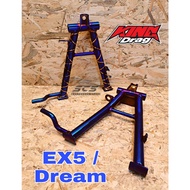MAIN STAND HONDA EX5 HI POWER HP HIGH DREAM DOUBLE STAND ACCESSORIES MOTOR KINGDRAG [ TITANIUM PURPL