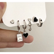 234-goodgift_station -Set Of 6 Pierced Earrings Each Is Not The Same. You Can Change It As Often Wan