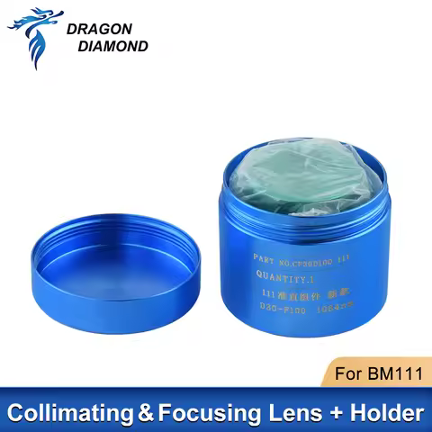 Raytools BM111 Laser Collimating & Focusing Lens with Lens Holder D30 F100 F125 F155 F200 0-3KW for 