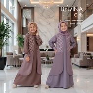 ENDOMODA Dress Belvina Kids / Gamis Anak Perempuan Cantik Lucu BISA COUPLE / Outfit Pesta Pernikahan