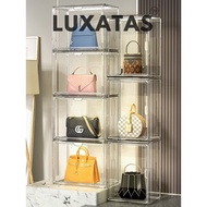 LUXATAS™ Atelier Clear storage Collectable Bag box handbag display magnetic luxury dustproof luxury