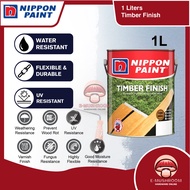 1L Nippon Paint Timber Finish Varnish For Wood Surfaces Cat Varnish Kilat Shellac Kayu Syelek Kilat