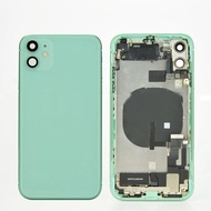 For iPhone 11 Housing With Flex Cable Back Housing Full Assembly Battery Cover Door Rear Middle Fram