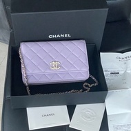 全新帶膜 大全配🈶️24年購證❤️ chanel #香芋紫 #珍珠 #woc #芯片款