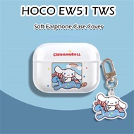 【Trend Front】For HOCO EW51 TWS Case Transparent cartoon Soft Silicone Earphone Case Casing Cover