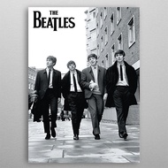 poster dinding kayu aesthetic gambar The Beatles | SK87 | poster The Beatles