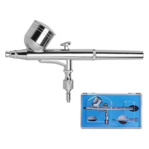 JOYSTAR 0.3mm Gravity Feed Dual-Action Airbrush Paint Spray Gun Kit Set