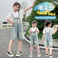 背带短裤Strap shorts女童牛仔夏装背带裤短裤套装夏季2025新款新中式洋气女孩短袖薄款新款2025.6.8