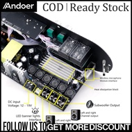 Andoer Audio Amplifier Board Channel 2.1 Bluetooth 5.0 50W+50W+100W HiFi Power Amp with High Low Fre
