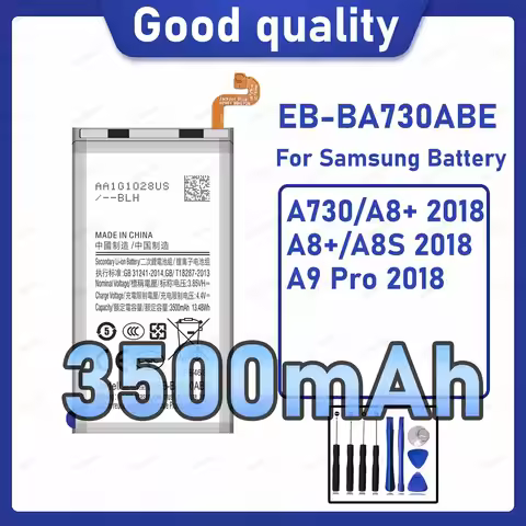 3500mAh EB-BA730ABE Replacement Battery for Samsung Galaxy A8S 2018/A9 Pro 2018 with Repair Tools Ki