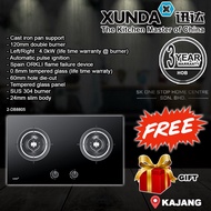 XUNDA Build In Tablet Gas Stove 2-DB8805