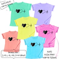 AM27 Girls' T-Shirt 3-12 Years HEART