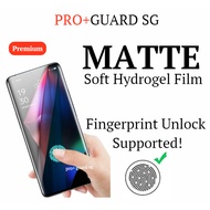 [SG] Matte Soft Hydrogel Film Oppo Reno 11 Pro 11F 10 Pro+ 8T 8 7 Z 6 5 5z 4 Pro Screen Protector