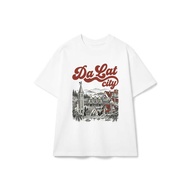 Da Lat City Vintage 70s Cotton Loose Unisex Retro Souvenir Graphic T-Shirt 50926-14-47-THI